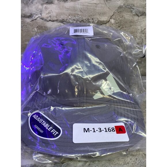 adidas Men's OSFA Trace Grey Linen Green AeroReady 3-Bar Offset Snapback Hat - Picture 10 of 10